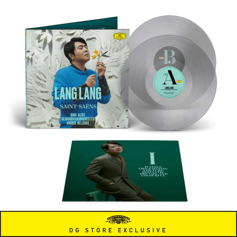 Saint-Saëns von Lang Lang - Limitierte Crystal Clear 2 Vinyl jetzt im Lang Lang Store